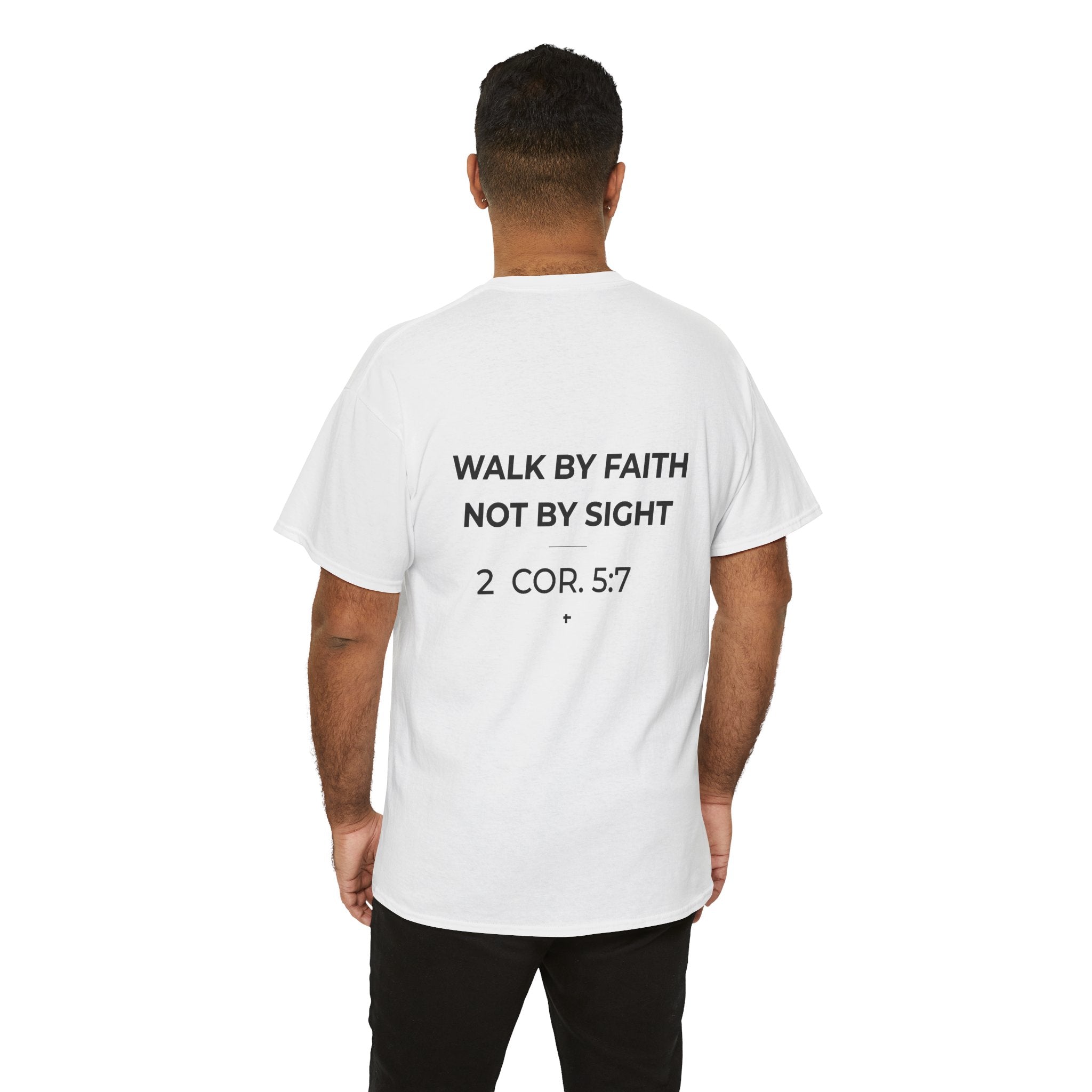 Coe Faith Co. Signature Tee | Faith-Based Christian T-Shirt | Walking by Faith Not by Sight