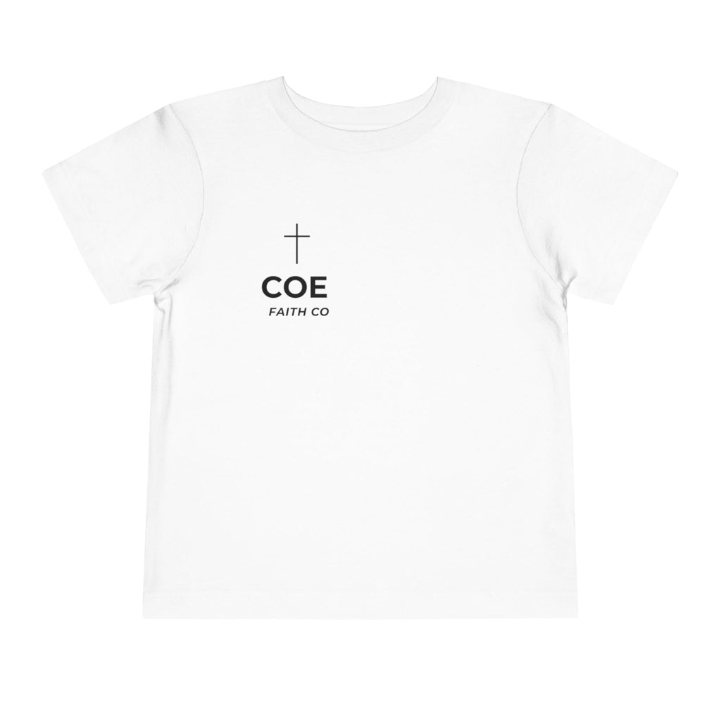 Coe Faith Co. Signature Tee | Toddler Christian T-Shirt | Faith-Based Kids Shirt