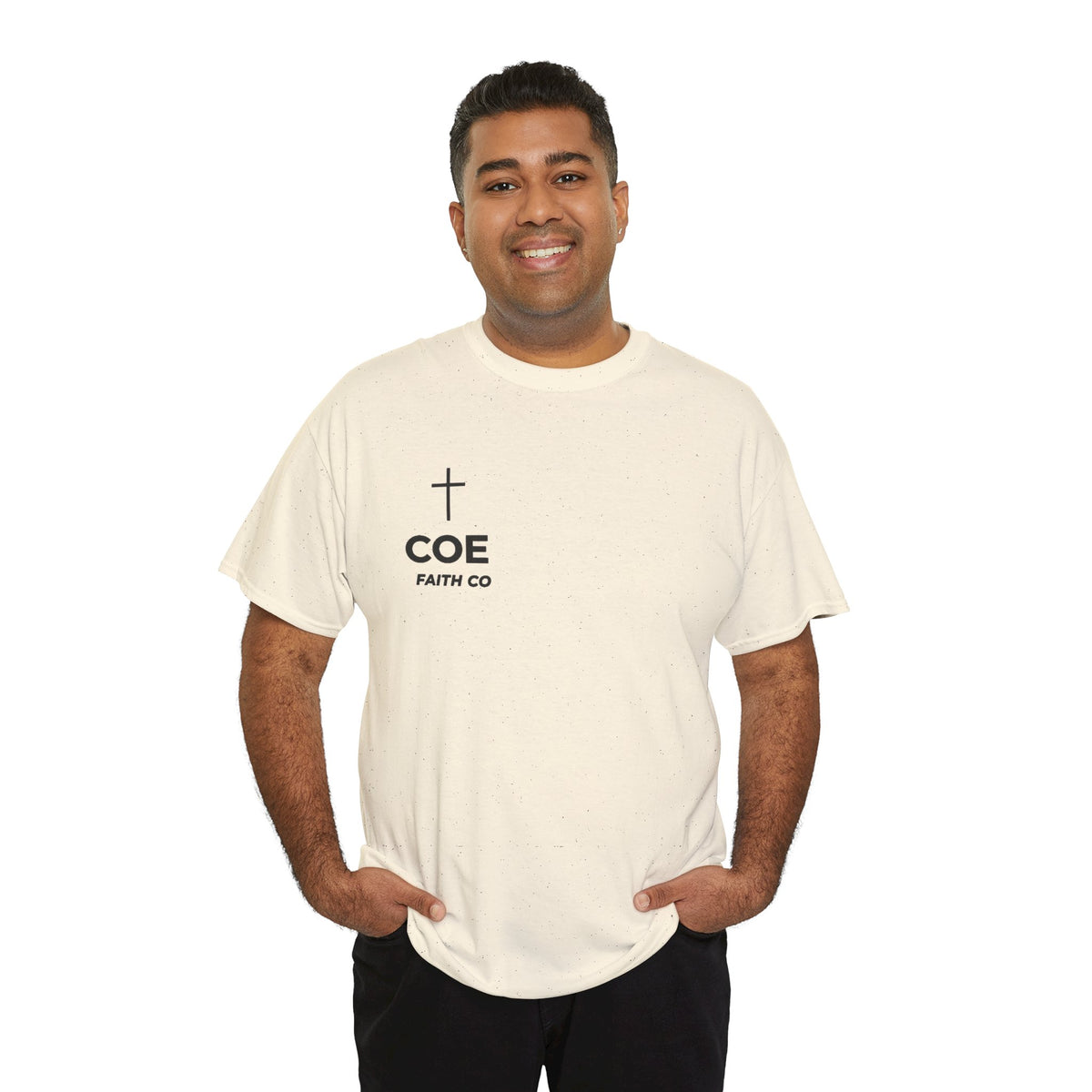 Coe Faith Co. Signature Tee | Faith-Based Christian T-Shirt | Walking by Faith Not by Sight