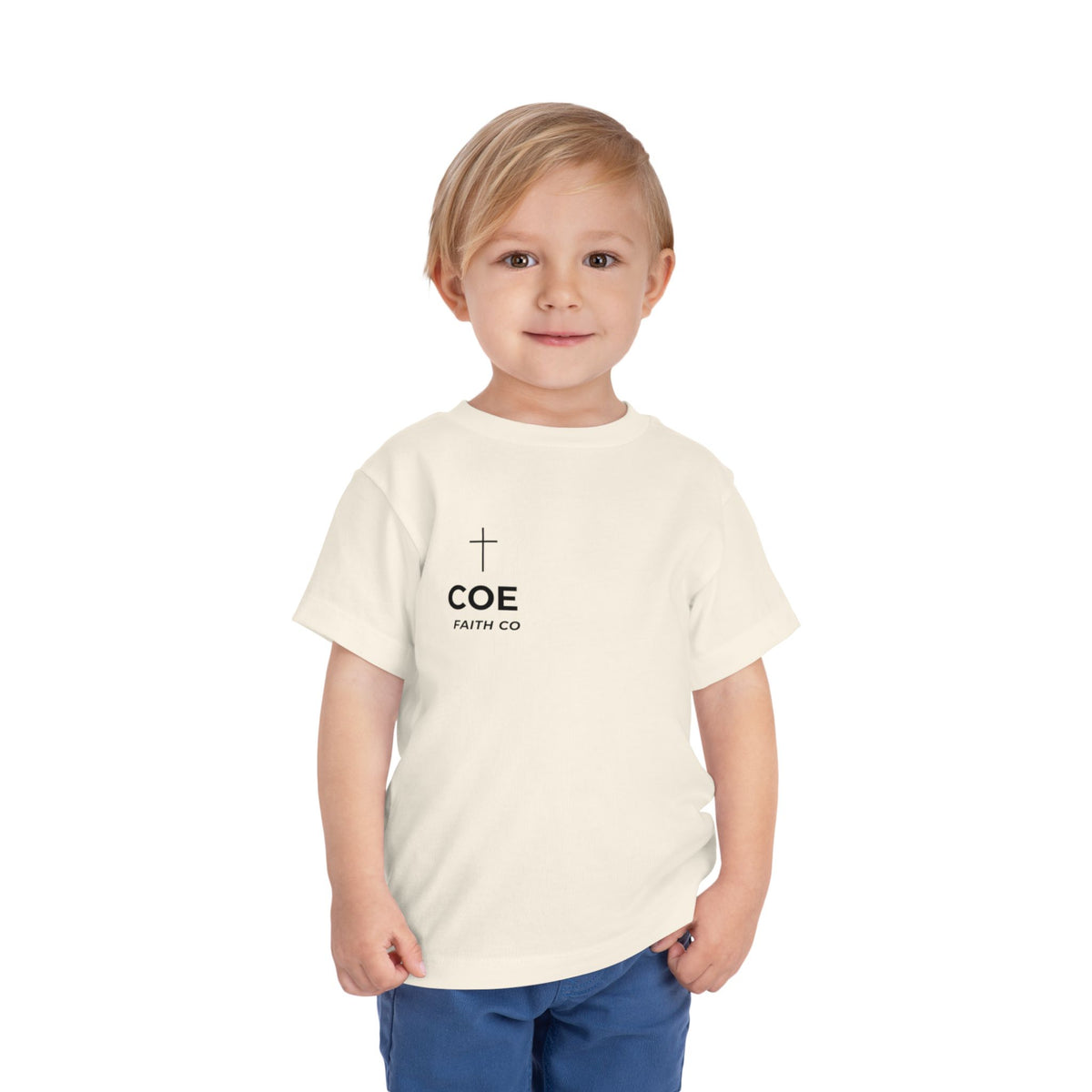 Coe Faith Co. Signature Tee | Toddler Christian T-Shirt | Faith-Based Kids Shirt