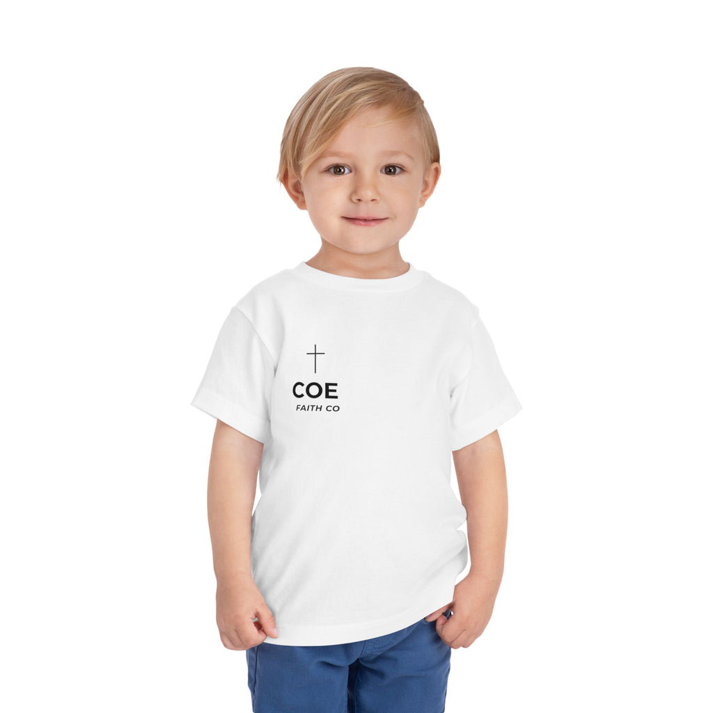 Coe Faith Co. Signature Tee | Toddler Christian T-Shirt | Faith-Based Kids Shirt