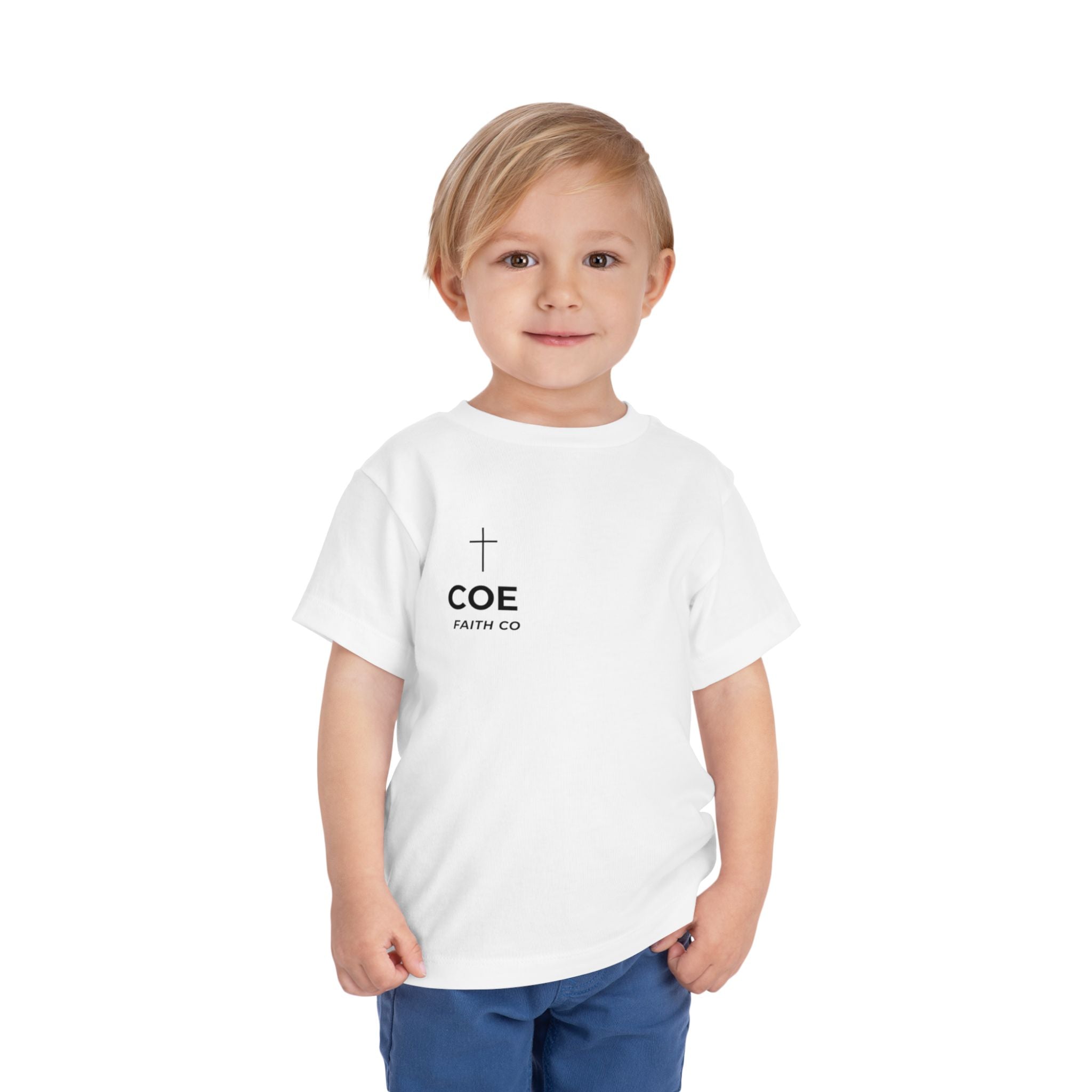 Coe Faith Co. Signature Tee | Toddler Christian T-Shirt | Faith-Based Kids Shirt