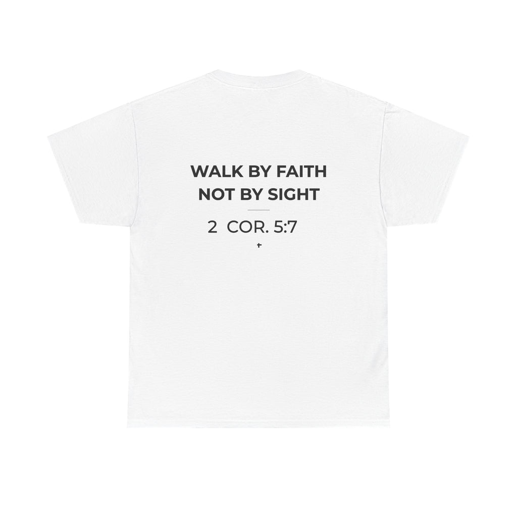 Coe Faith Co. Signature Tee | Faith-Based Christian T-Shirt | Walking by Faith Not by Sight