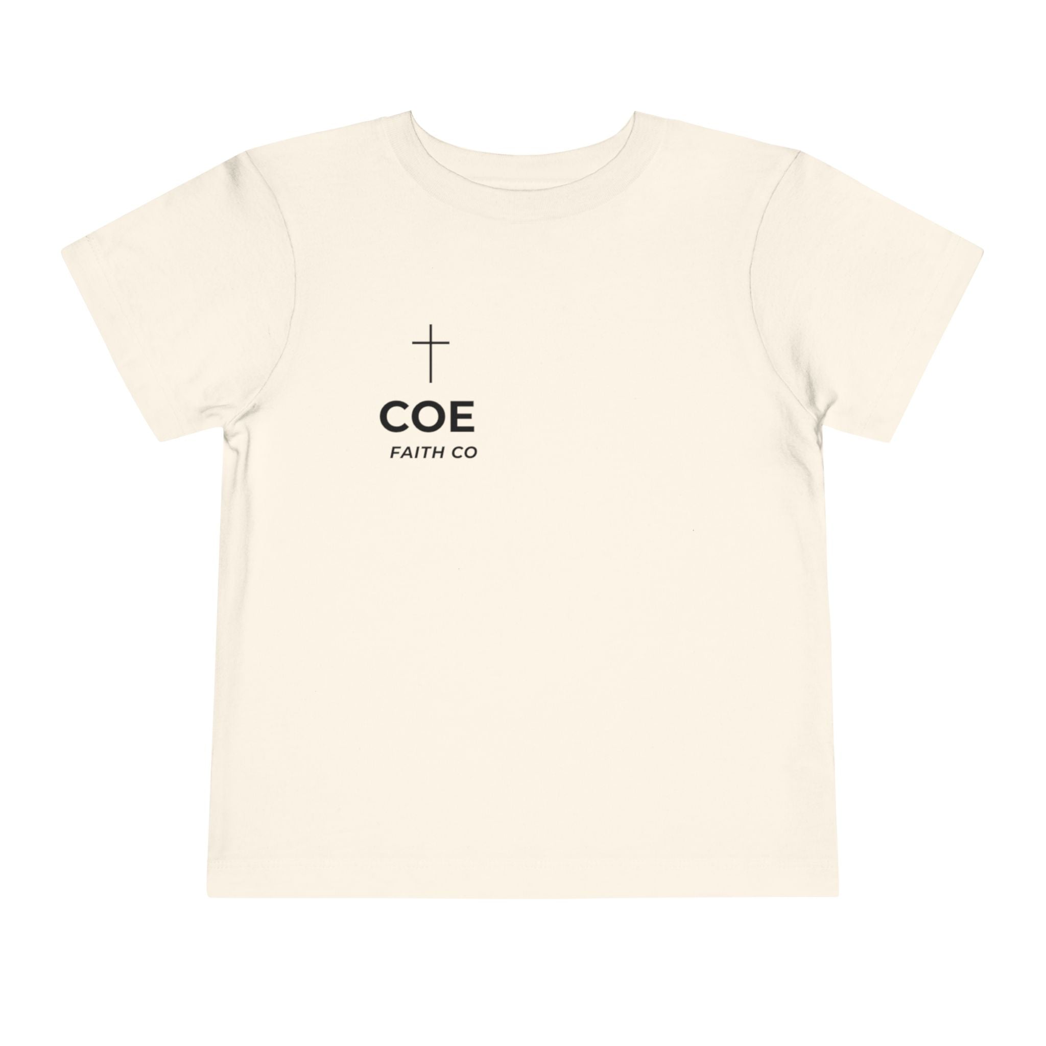 Coe Faith Co. Signature Tee | Toddler Christian T-Shirt | Faith-Based Kids Shirt